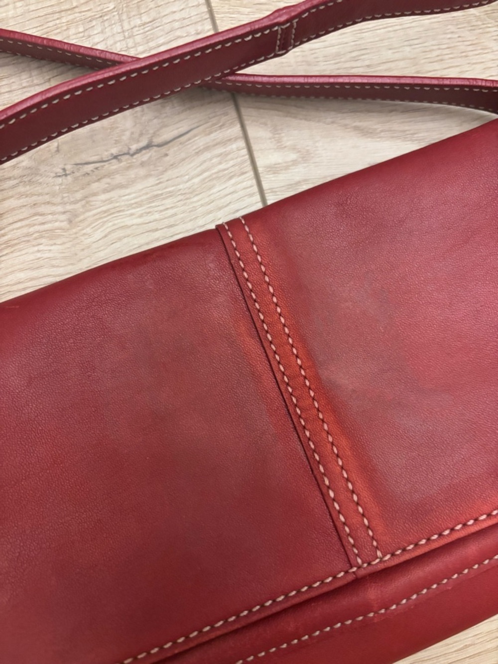 Y2K Coach Mini Legacy Shoulder Bag in Burgundy Red Leather Coach Vintage - Picture 15 of 15